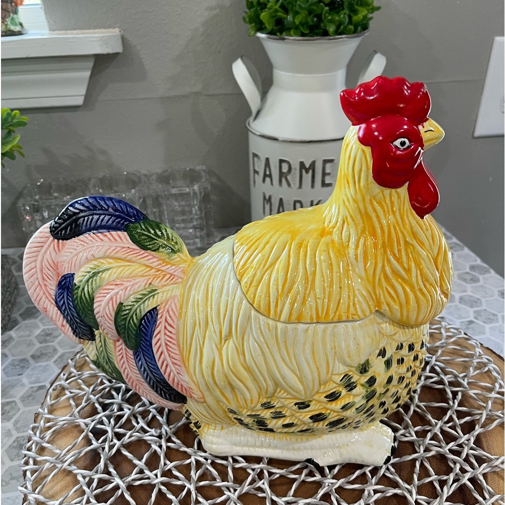 Vintage Rooster/Chicken Cookie Jar #2
